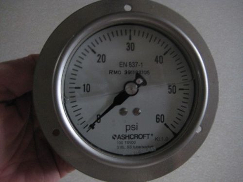 0-60 psi oil filled pressure gauge 6&#034;diameter
