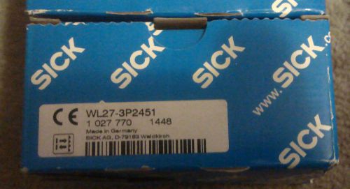 Sick Photoeye WL27-3P2451 Brand New in the box - Never Used