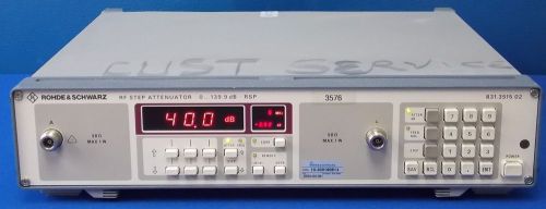 Rohde and schwarz r&amp;s rsp02 rf step attenuators 0..139.9 db rsp 831.3515.02 for sale