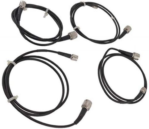 4x HyperLink/Commscope WBC-195 50-Ohm N-Type Male/TNC Female 50&#034; Coaxial Cable