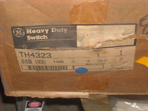 GE  Disconnect Switch  TH4323  100amp Fused