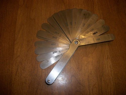 Starrett No. 66 Thickness Gage With 26 Leaves L@@K No Reserve Machinist Tool....