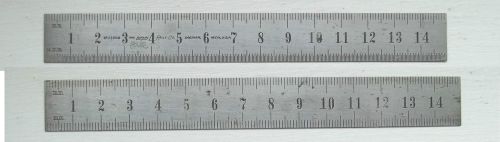 Lufkin No. 2600M 15cm Metric Steel Rule - 1/2mm &amp; mm Graduations