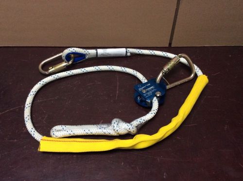 *pre owned* tractel work-positioning adjust for rope lanyard csp06c1 6ft x 1/2&#034; for sale