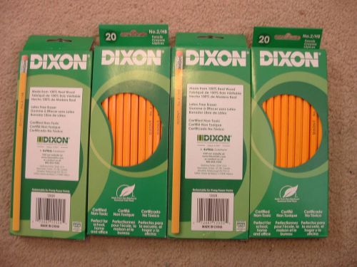 Dixon by Ticonderoga No.2/HB Real Wood Pencils 2000 peices100 retail boxes of 20