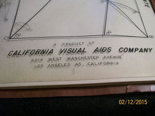 California Visual Aids Company Sketch-Easy Template Nick G Stasinos 1953