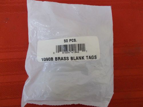 Bag of 50 C.H. Hanson 1090B BLANK BRASS TAGS 1 3/8&#034; Round