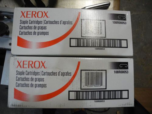 Fifteen (15) xerox 4235 5345 staple cartridges 108r00053  3 boxes  new oem for sale