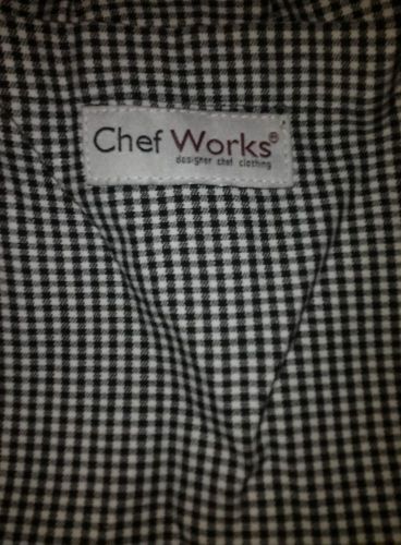Chef Works Sz Small Black and White Checkered Chef Pants. Houndstooth