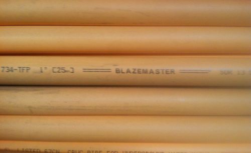 16ct 24&#039; 1&#034;  BlazeMaster CPVC Pipe Home Fire Sprinkler System Piping Response Go