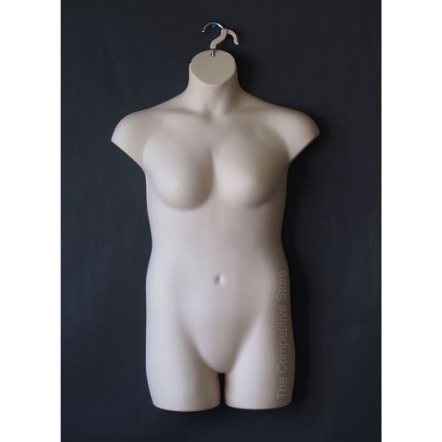 Flesh female plus size dress mannequin form manikin great to display 1x-2x sizes for sale