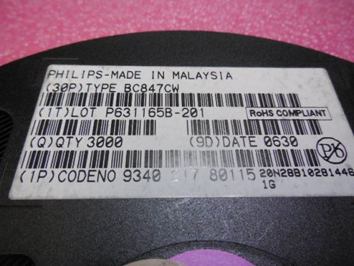 6000 pcs philips bc847cw for sale