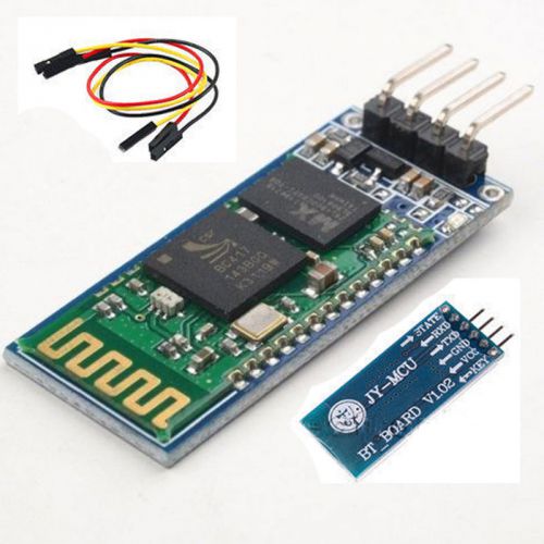 Wireless Serial 4 Pin Bluetooth RF Transceiver Module HC-06 RS232 With Backplane
