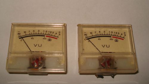Lot of 2 Panel VU Meters M18B