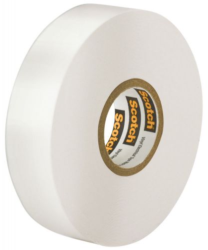 3m scotch vinyl electrical tape no. 35 0.5&#034; w x 240&#034; d white for sale