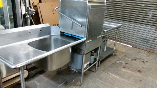 Hobart AM 14C Commercial Dishwasher Complete with tables and Built-in Booster