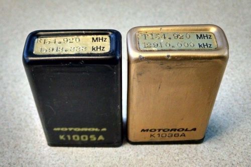 Lot of 2 Motorola Micor VHF Transmit Receive Channel Element Crystals 154.9200