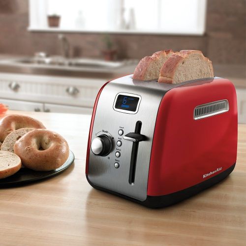 New deluxe digital perfect christmas gift slice red toaster free shipping for sale
