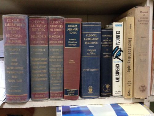 Vintage Medical Laboratory Books - lot
