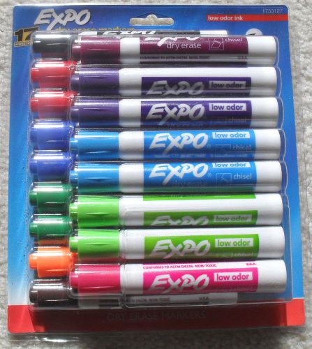 EXPO DRY ERASE MARKERS Low Odor Ink - 17 Intense Colors