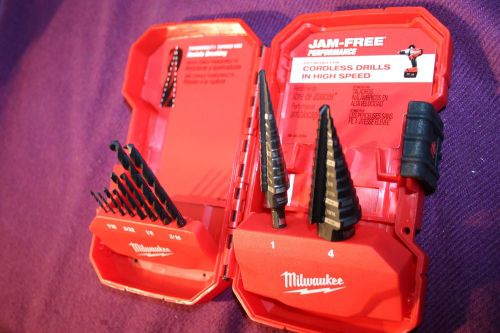 Milwaukee step drill bit kit (10-piece) 48-89-9222 for sale