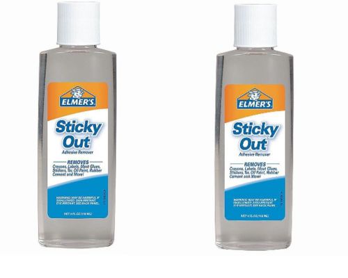 Lot of 2 Elmers Sticky-Out Adhesives Remover, 4 oz.  each