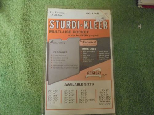(7) Anglers Sturdi-Kleer Multi Pocket 5x8 #1452