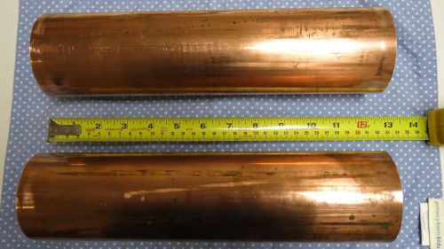 Lot of 2 Copper Pipe 3&#034; Diameter x 12&#034; length