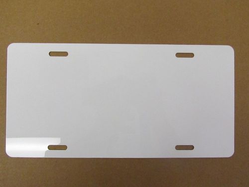 10 Dye Sublimation Blanks: License Plates, Aluminum , White