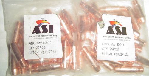 ~QTY (50) Welding Contact Tips~ Benzel Compatible~Arc Start SW-40014