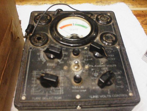 Vintage Triplet Tube Tester 1210A Audio Amplifier Hi-Fi 4 5 6 7 pin Early Octal