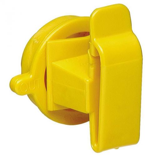 25/bag round polytape insulator, for use with post, 1-1/2&#034; w, yellow zareba for sale