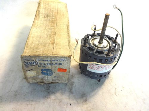 New universal electric stock no.398 model ja2r143n 208/230v 1/20hp 1450rpm motor for sale