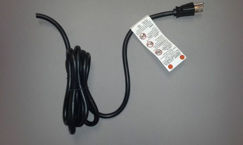 Power cord, 7ft., 14/3 black sjt, ul listed wire, w/molded-on plug for sale