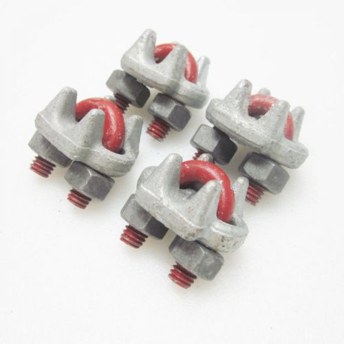 New crosby g-450 1010051 1/4&#034; red u-bolt clip lot of 4 for sale