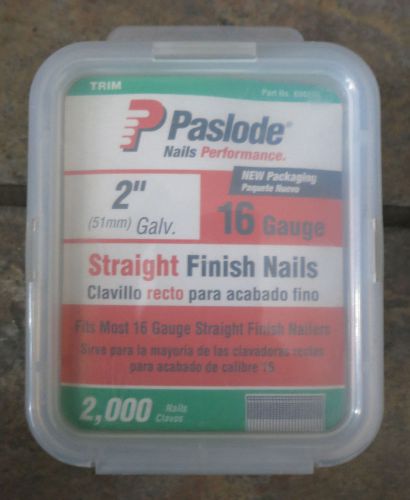 Paslode Straight Finish Nails. 2&#034;. 16 Gauge. 16G. 1,000 Count