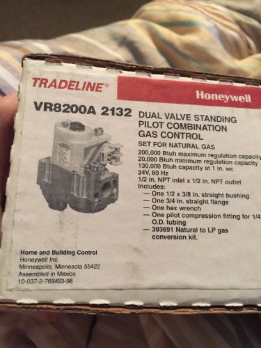 Honeywell vr8200a2132 dual standing pilot gas valve with compact design for sale