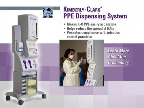 Kimberly clark ppe dispensing system - wheeled lower storage unit only for sale