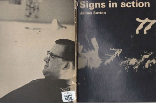 SIGNS IN ACTION ~ GRAPHIC DESIGN ~ TYPOGRAPHY ~LETTER FORMS  1965 RETRO ART BOOK