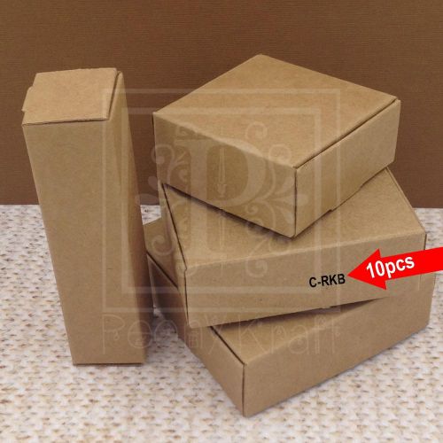 10pcs - Rectangle Kraft Boxes, Jewelry Boxes, Soaps Boxes, Kraft Boxes