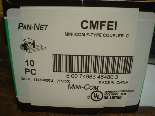 NIB lot of 10 Panduit Pan-Net mini-com F-type coupler C  CMFEI  -60 day warranty