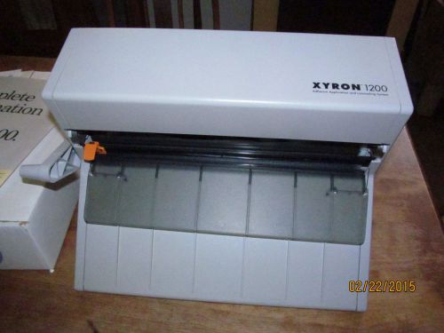 Xyron 1200 laminating system bundle pack w/extra brand new sample rolls, etc. for sale