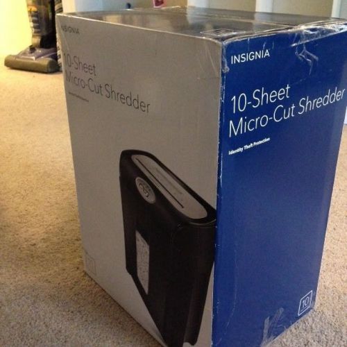 Insignia 10-Sheet Micro-Cut Shredder