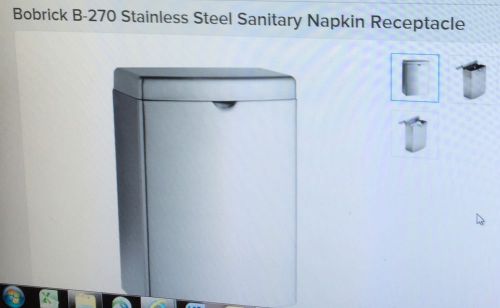 Bobrick Stainless Steel Sanitary Napkin Receptacle