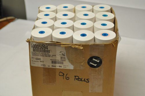 (96) rolls calculator adding machine paper 2 1/4&#034; x 150 ft nos in case for sale