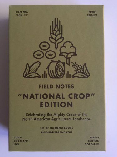 Field Notes National Crops Edition Boxed Notebooks Limited Edition Colors 2012