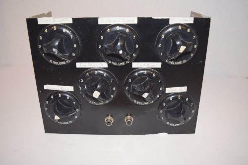 Vintage Volume Control Knobs Potentiometer Wall Unit Set Audio System RARE