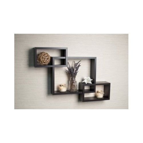 NEW!  Shelf Wood Wall / Shelves Intersecting, Home Modern Style Decor