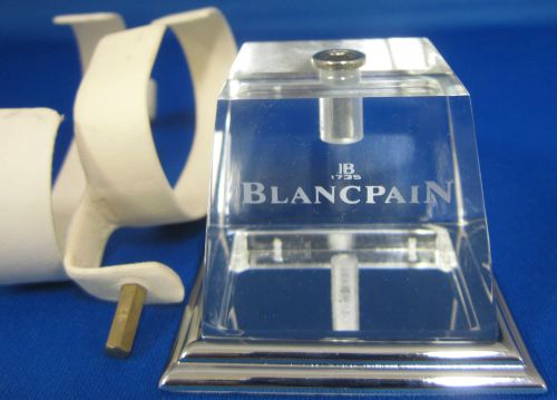 Blancpain Wristwatch or Chronograph Watch Plexiglass Display Stand + Two Holders