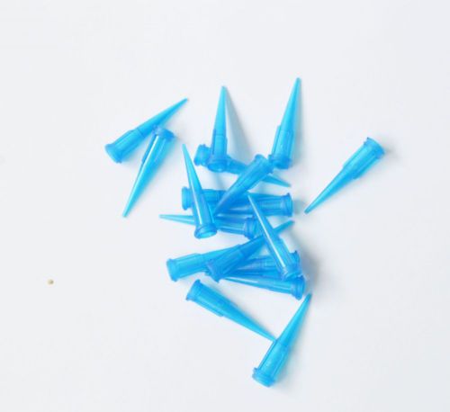 50pcs 22g blue tt liquid dispenser needles plastic tapered tips for sale
